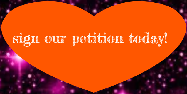 Sign Our Petiton Today! Red heart